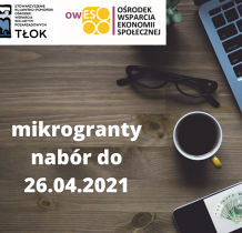 Złóż wniosek na mikrogranty OWES TŁOK EDYCJA III/2021