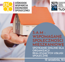 Program S-A-M i usługi społeczne w nowej ustawie o ES - zapraszamy na spotkanie online