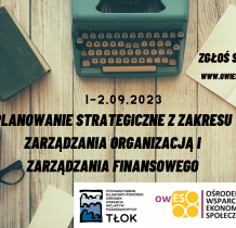 Szkolenie bezpłatne nt. Planowanie strategiczne z zakresu zarządzania organizacją i zarządzania finansowego w Brodnicy